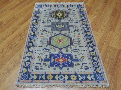 Alfombra bohemia, alfombra turca Oushak Ushak, alfombra de diseño contemporáneo 3x5 pies Foto 1 de 4