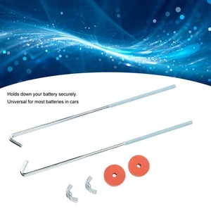 Battery Hold Down Kit Wear Resistant J Hook Battery Bolts 10in For Car Batteries - Picture 1 of 22