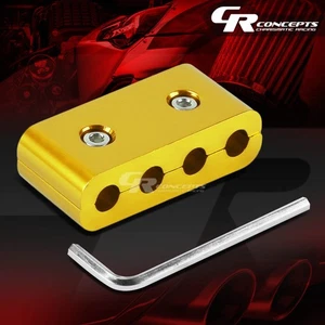 7/8MM SPARK PLUG WIRE SEPARATOR/ORGANIZER GOLD ALUMINUM DIVIDER CLAMP LOOM KIT - Picture 1 of 7