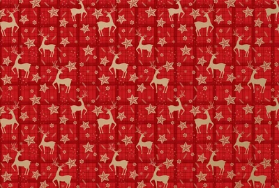 1 roll Christmas Gift Wrapping Paper Decorative Holiday Party Packaging Sheets - Image 1 of 4