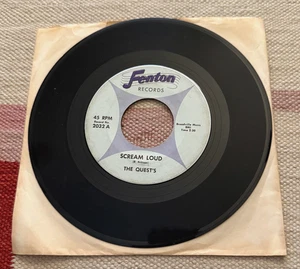 The Quest's Scream Loud Psychic 45 Fenton 1966 Garage Rock Surf Psych - Picture 1 of 4