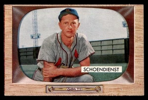 Al "Red" Schoendienst 1955 Bowman Card #29 St. Louis Cardinals (Corner Crease) - Bild 1 von 2