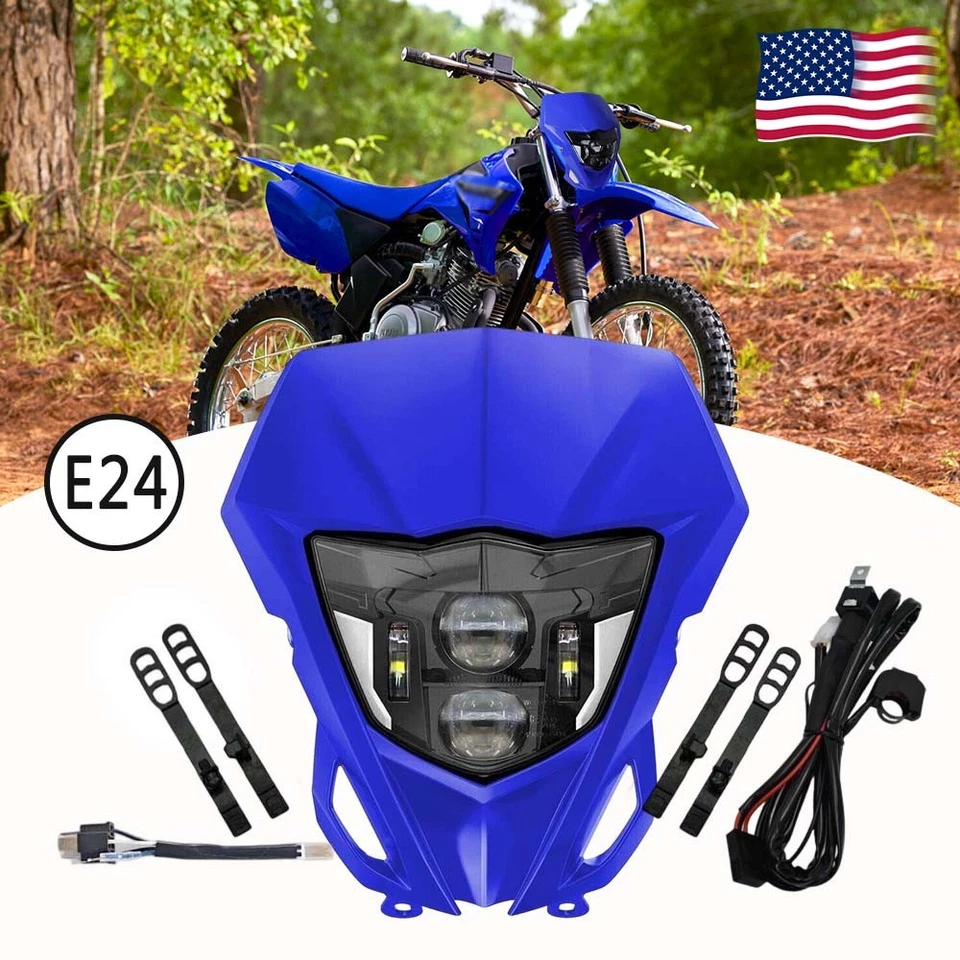 Faro LED con interruptor para Yamaha TTR 110 125 200 230 250 YZ 85 125 250 490 450 Foto 1 de 4