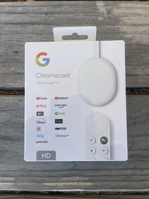 Google Chromecast With Streaming Voice Control For Smart TV Snow GA03131-US - Image 1 of 4