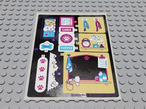 New LEGO Sticker Sheet Only 41124 Heartlake Puppy Daycare Friends - Picture 1 of 1