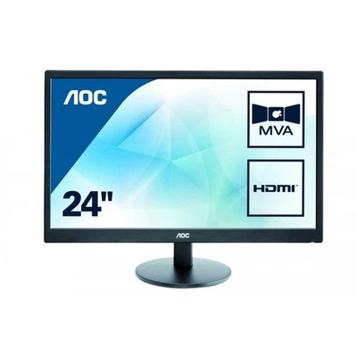 AOC M2470SWH MVA Monitor 23,6" FHD 1920x1080 VGA HDMI 60Hz 5ms (GtG) schwarz - Bild 1 von 4