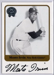 2001 Fleer Greats of the Game Baseball Monte Irvin AUTO GIANTS - Picture 1 of 1