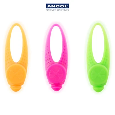 Collar intermitente LED para perro Ancol accesorio iluminación paseo nocturno cachorro intermitente Foto 1 de 4