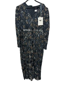 Mac Duggal Womens Evening Dress Size Geometric Heavily Beaded 5472 $598 - Picture 1 of 11