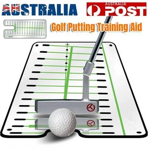 Golf Putting Eyeline Mirror Alignment Training Aid Putter Swing Trainer Eye Line - Picture 1 of 9