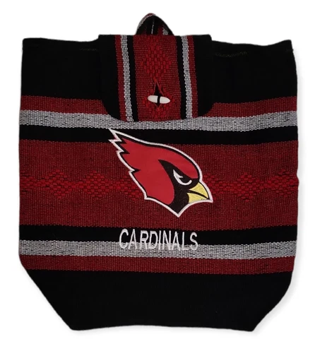 Arizona Cardinals Zarape Design Backpack Drawstring & Toggle Closure MLB Cover