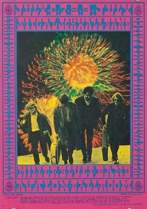 Póster original vintage Chicago Fire Miller Blues Band Siegal Schwall Rock 1967 - Imagen 1 de 1