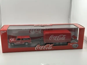 M2 Coca-Cola COKE 1973 Chevrolet Cheyenne 10 & 1957 Chevy Gasser with trailer - Picture 1 of 8