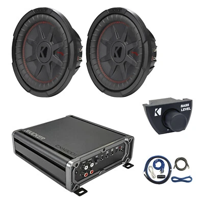 Kicker CXA800.1 800W Mono Amplifier, Remote, Install Kit, 10" 800W Subwoofer - Image 1 of 4