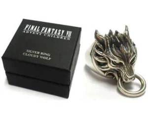 Final Fantasy 7 SQUARE ENIX CLOUDY WOLF silver ring US 7.5‐8 Used Japan - Picture 1 of 2