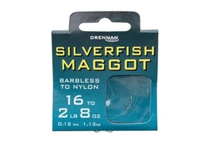 Drennan Silverfish Maggot Hooks to Nylon - ALL SIZES - - Picture 1 of 1