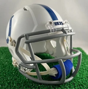 CUSTOM INDIANAPOLIS COLTS RIDDELL SPEED MINI HELMET (PRIMARY) - Picture 1 of 5