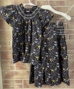 NOMA Floral Girls Top and Skirt Set Size 10 - Picture 1 of 12