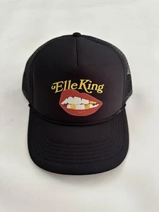 Elle King Logo Black Graphic Trucker Cap Hat One Size - Picture 1 of 6