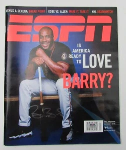 Barry Bonds Autographed 2001 ESPN Magazine No Label Giants PSA/DNA 194141 - Picture 1 of 4