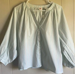 NWT Levi’s cotton stripe The Everyday Blouse Size Small - Picture 1 of 7