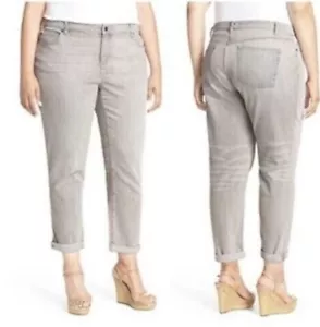 Eileen Fisher High Rise Tapered Leg Jeans Grau Denim Größe 16 - Bild 1 von 10