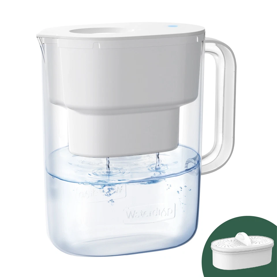 Waterdrop 200-Gallon Long-Life Lucid 10-Cup Water Filter Pitcher, NSF Certified - Image 1 of 4