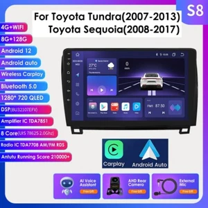 8+128GFor Toyota Tundra 2007-2013 Android OCTA Core Car GPS CarPlay Radio Stereo - Bild 1 von 24
