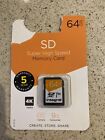Integral 64GB SD card 4K Video Premium High Speed SD Memory Card Up to 100MB/s