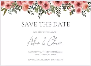 Save The Date Cards With Envelopes - Personalised - wedding/party - Picture 1 of 1