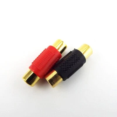 2/5/10pcs Video Audio RCA female to female Connector Rca couple Plug Adapter - Image 1 of 4
