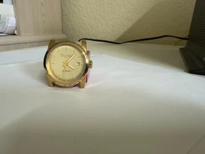 Men's Triumph  Automatic Miyota 21jewels movement yellow gold tone watch - Picture 1 of 5