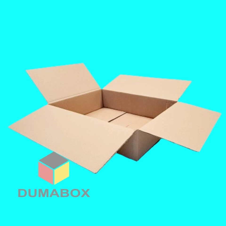 DUMABOX 25St. 400x300x100 Karton Versandkarton 40x30x10 1-wellig B-Welle Paket NEU