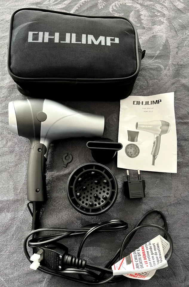 Mini secador de pelo plegable de viaje OHJump con 1875 W Foto 1 de 1