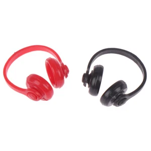 2PC Doll House Miniature 1/12 Scale Accessories Headphones Computer Music - Picture 1 of 11