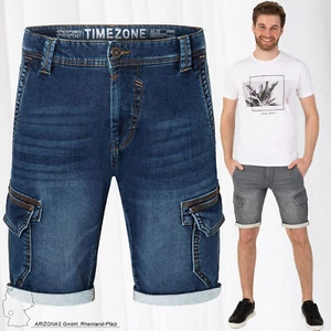 Hombres Pantalones Cortos Cargo Jeans Shorts Pantalones Bermudas Denim Vaqueros - Imagen 1 de 19