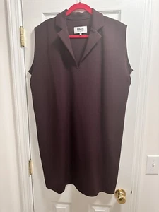 MM6 Maison Martin Margiela Sleeveless Tunic Dress Sz L Burgundy - Picture 1 of 12