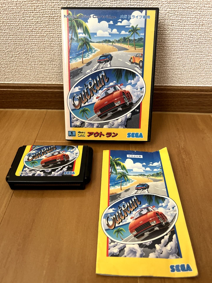 OutRun Mega Drive Japan (Original Box and Manual) - Image 1 of 4