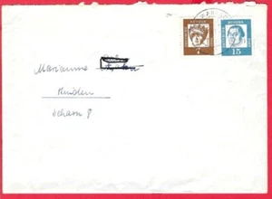 348x DZ Hl. Elisabeth 7 Pf auf Bedarfsbrief mit Druckerzeichen 4 (Rarität) - Bild 1 von 2