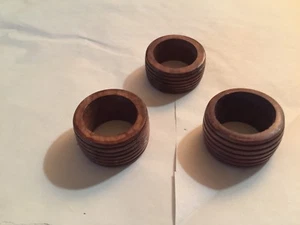 3 soportes/anillos para servilletas de madera - Imagen 1 de 4