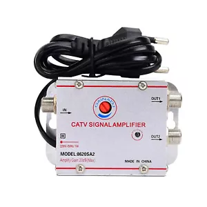 CATV TV Antenna Signal Amplifier Booster Splitter For Digital TV Input 2-Output - Picture 1 of 12