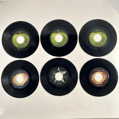 Ringo Starr 45 Lot of 6 Vintage Apple Vinyl 7” Records Solo Beatles 70’s Singles - Imagem 1 de 4