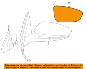 CHRYSLER OEM 2015 200 Outside Mirrors-Front Door-Mirror Glass Left 68243899AA - Picture 1 of 2