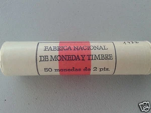 manueduc ESPAÑA 50 Monedas de 2 Pesetas 1982 Rollo FNMT Juan Carlos I - Foto 1 di 2