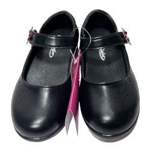 Zapatos Mary Jane negros para niñas pequeñas talla 9, uniforme escolar, nuevos - Imagen 1 de 10