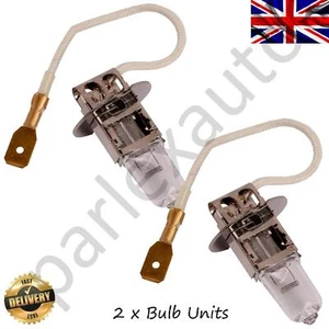 2 x HALOGEN HEADLAMP SPOT FOG BULB 12V 55W H3 453 pk22s - Picture 1 of 3