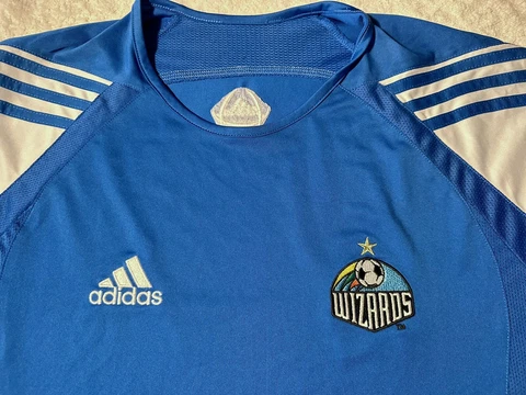 Vintage Early 2000s Kansas City Wizards MLS Soccer Adidas ClimaCool Jersey, XL Cover