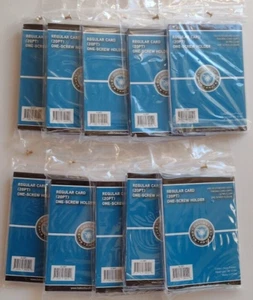 (10) CSP 20Pt 1 Screw Screwdown Card Holders Protectors New NIP Recessed Corners - Picture 1 of 2