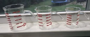 Vintage Betty Crocker Glass Measuring Cups Set Of 3, 4c 2c 1c - Picture 1 of 7
