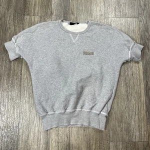 Dsquared2 Sweatshirt Damen Large Grau Cropped Kurzarm Logo Pullover Italy* - Bild 1 von 9